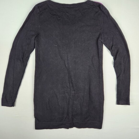 Ricki's V-Neck Sweater Colour Block Purple Black Womens Size S - Picture 6 of 12